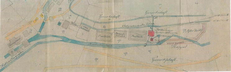 Lageplan vom April 1856