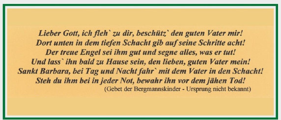 Gebet der Bergmannskinder