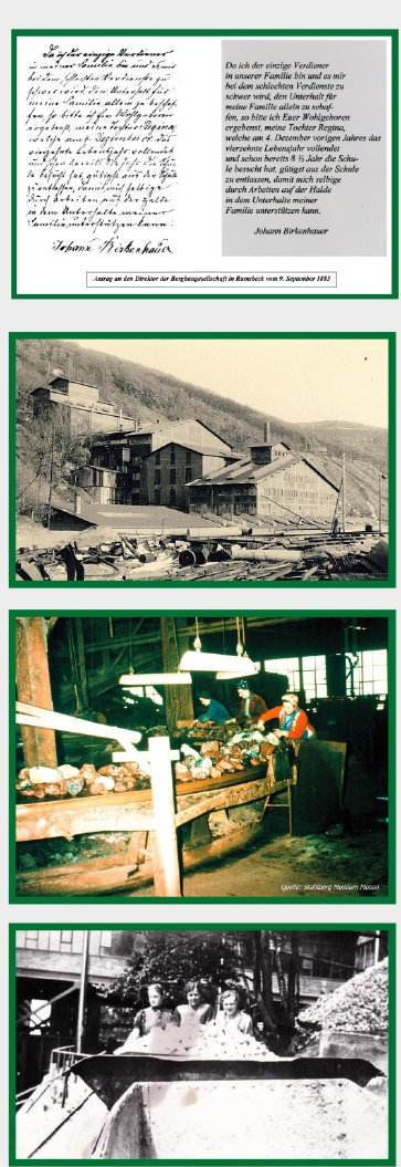 Leseband - Frauenarbeit im Bergbau