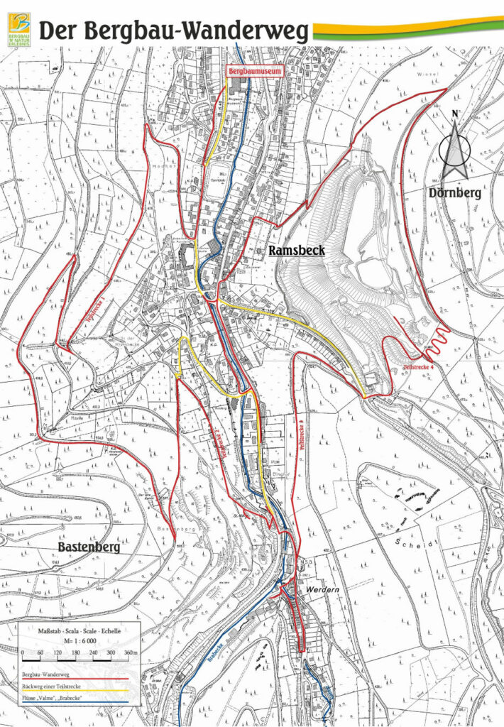 Karte Bergbauwanderweg